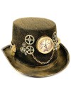 Steampunk Top Hat Brown And Gold