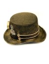 Steampunk Top Hat Brown And Gold