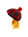 Tartan Tam O Shanter Scottish Hat With Ginger Hair