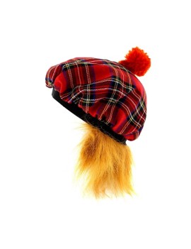 Tartan Tam O Shanter Scottish Hat With Ginger Hair