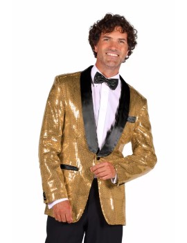 Gold Sequin Dinner Jacket