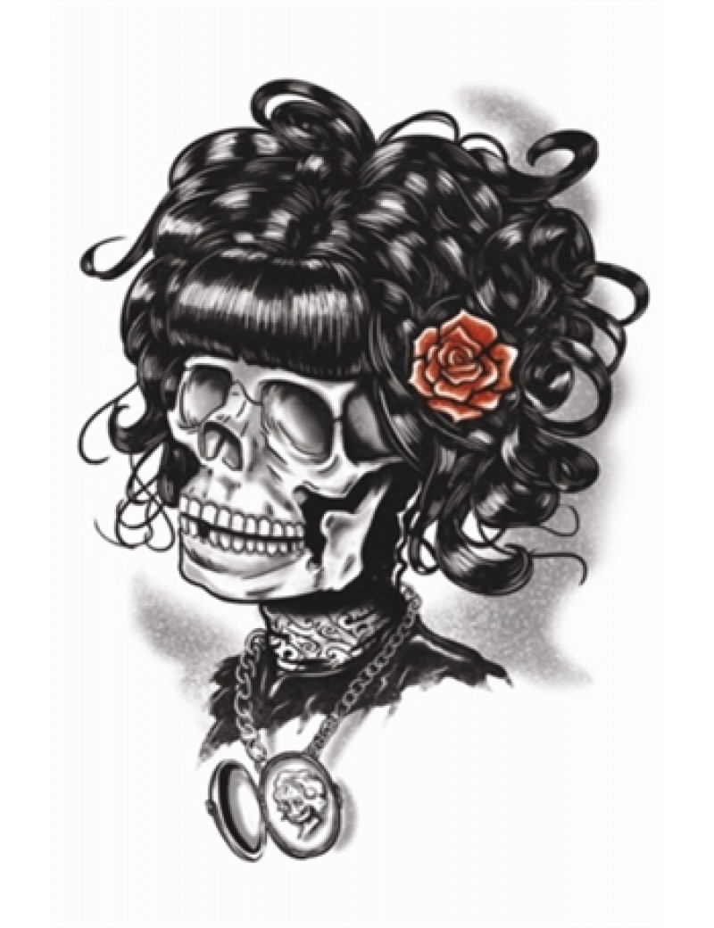 Gothic Doris The Dead temporary tattoo Tinsley Transfers GTH-210