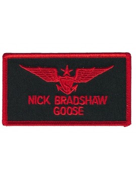 Top Gun Goose Nick Bradshaw Sew On Costume Patch Set