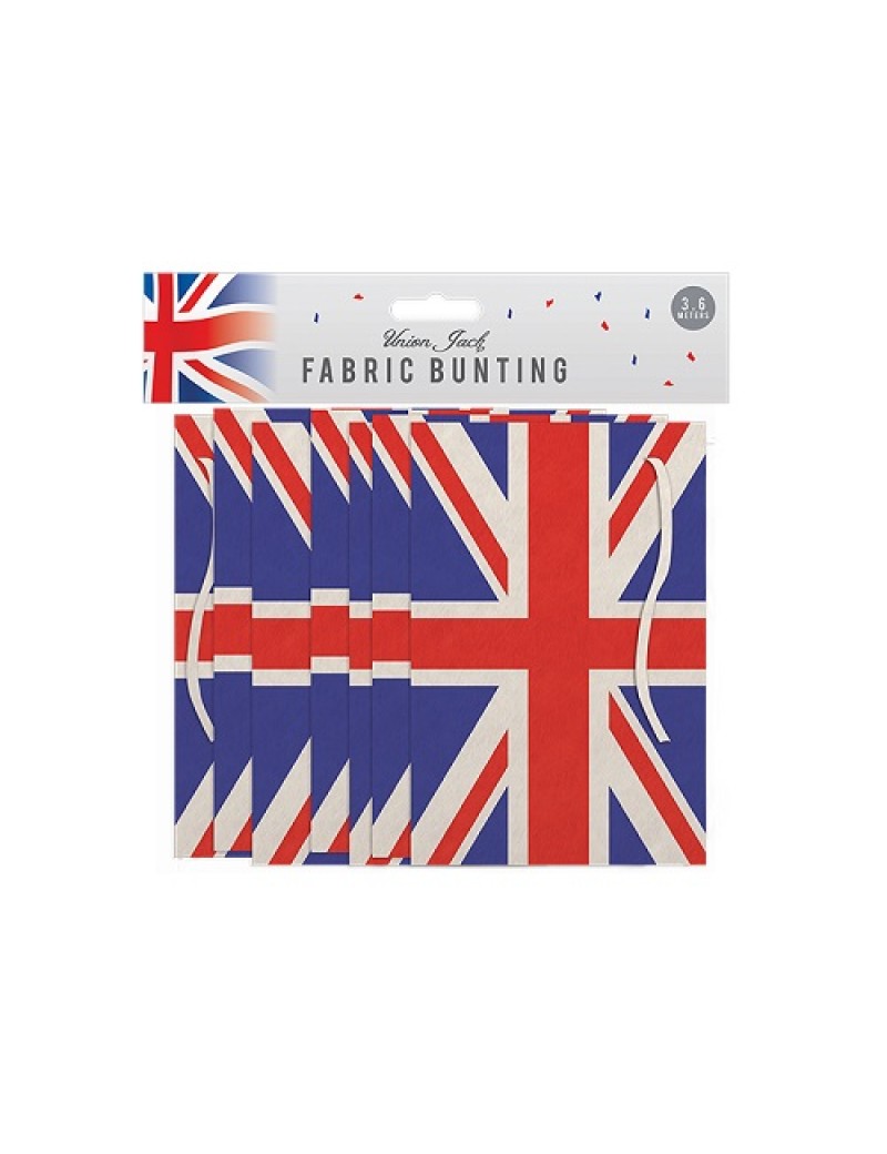 Union Jack Fabric Flag Bunting 