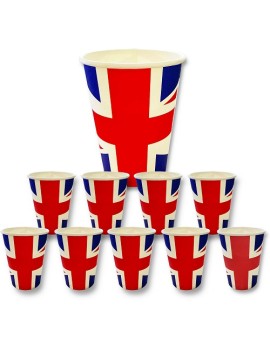 Union Jack Flag Paper Cups