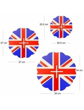 Union Jack 3 Tier Cupcake Stand