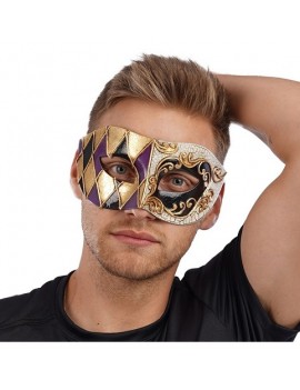 Purple Venetian Eye Mask