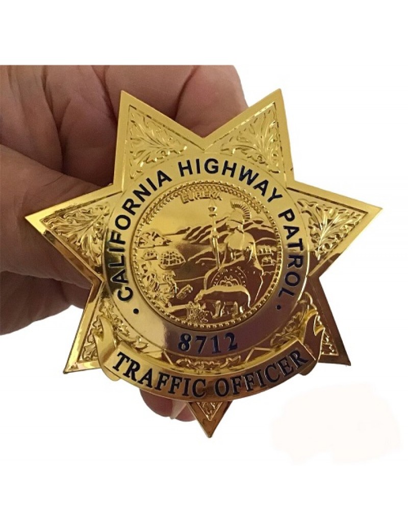 California Highway Patrol Jon Baker Traffic Officer Badge