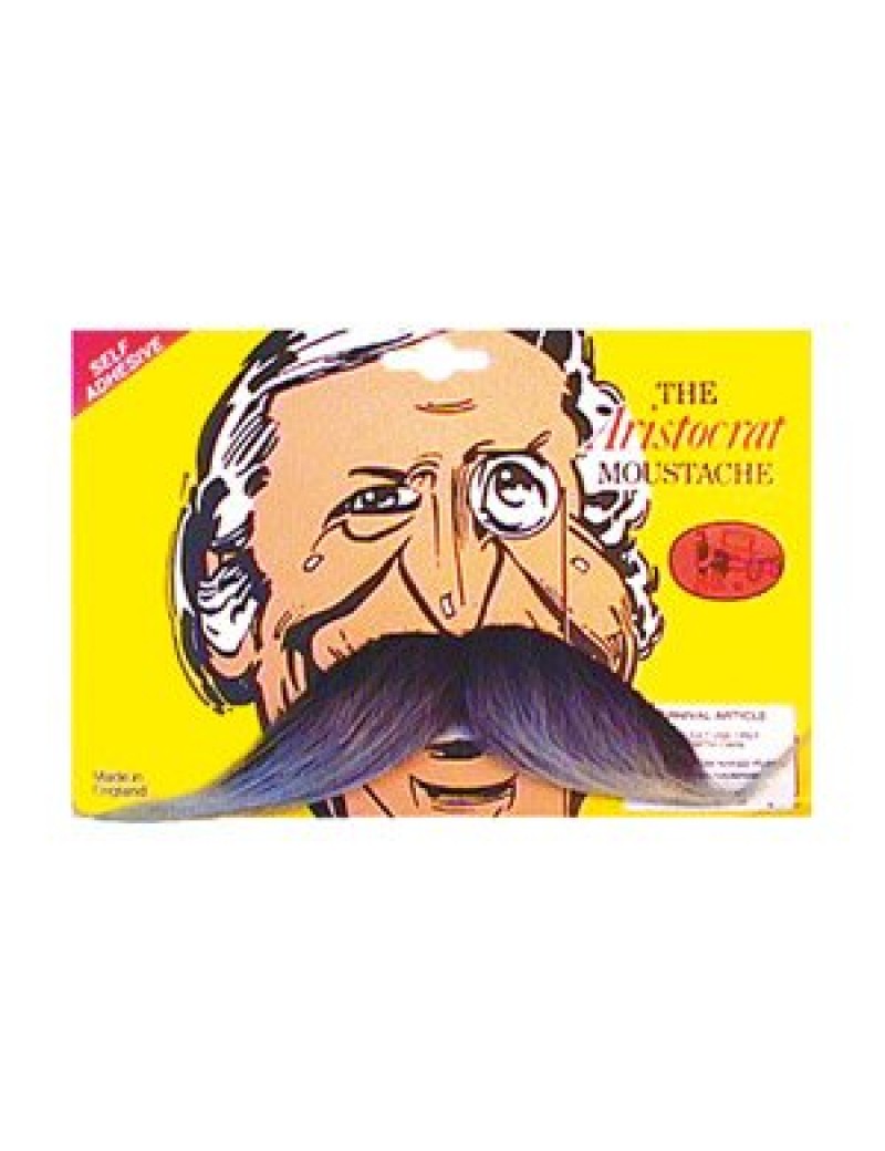 Aristocrat Moustache Grey 