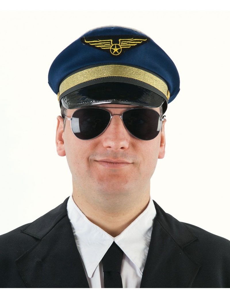 Airline Pilot Peaked Cap Navy Blue