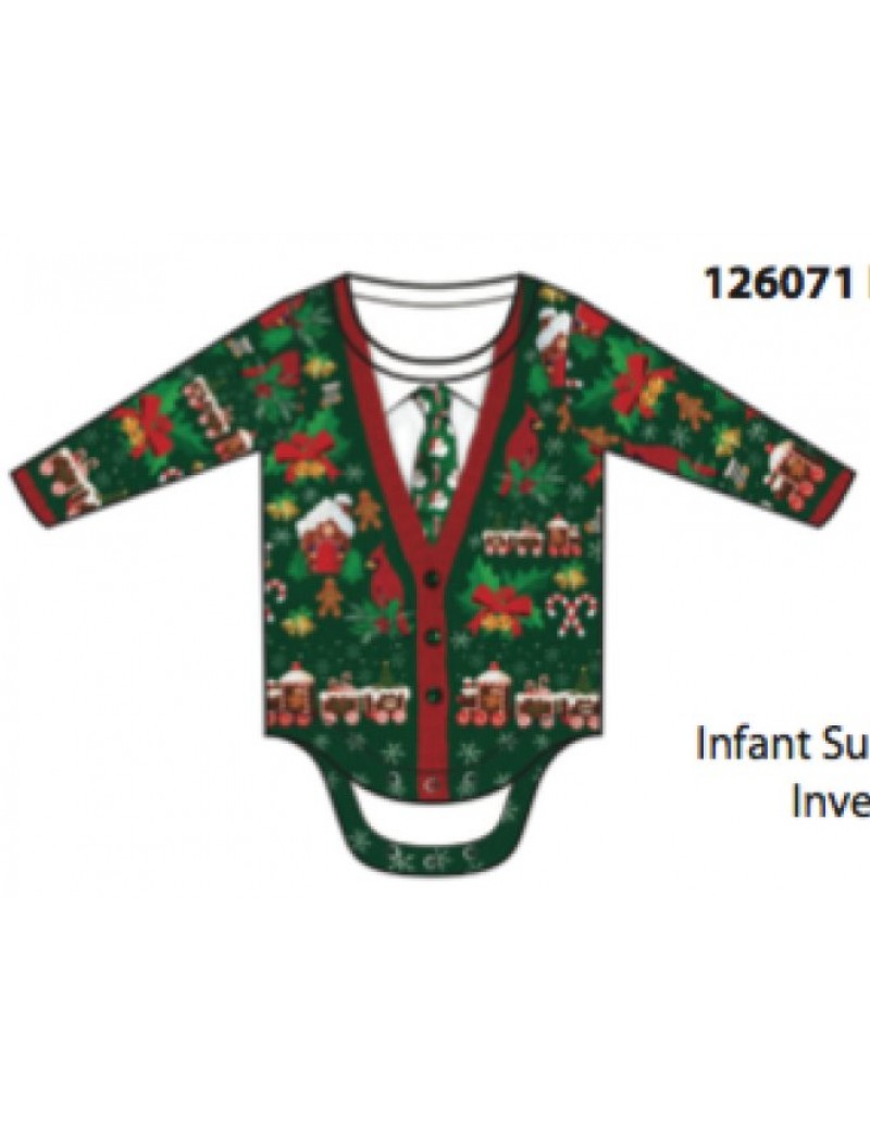 Ugly Christmas Jumper Baby Romper 