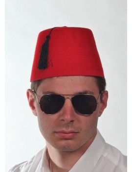 Fez Felt Hat Red ST3455