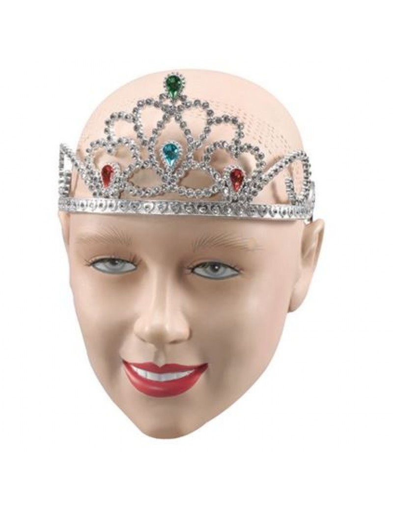 Tiara Jewelled Silver Bristol Novelty BA383