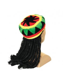 Rasta Hat With Dreadlocks Bristol Novelty BH491