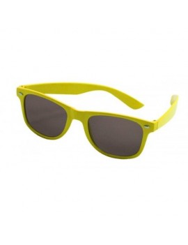 80s Neon Glasses Yellow