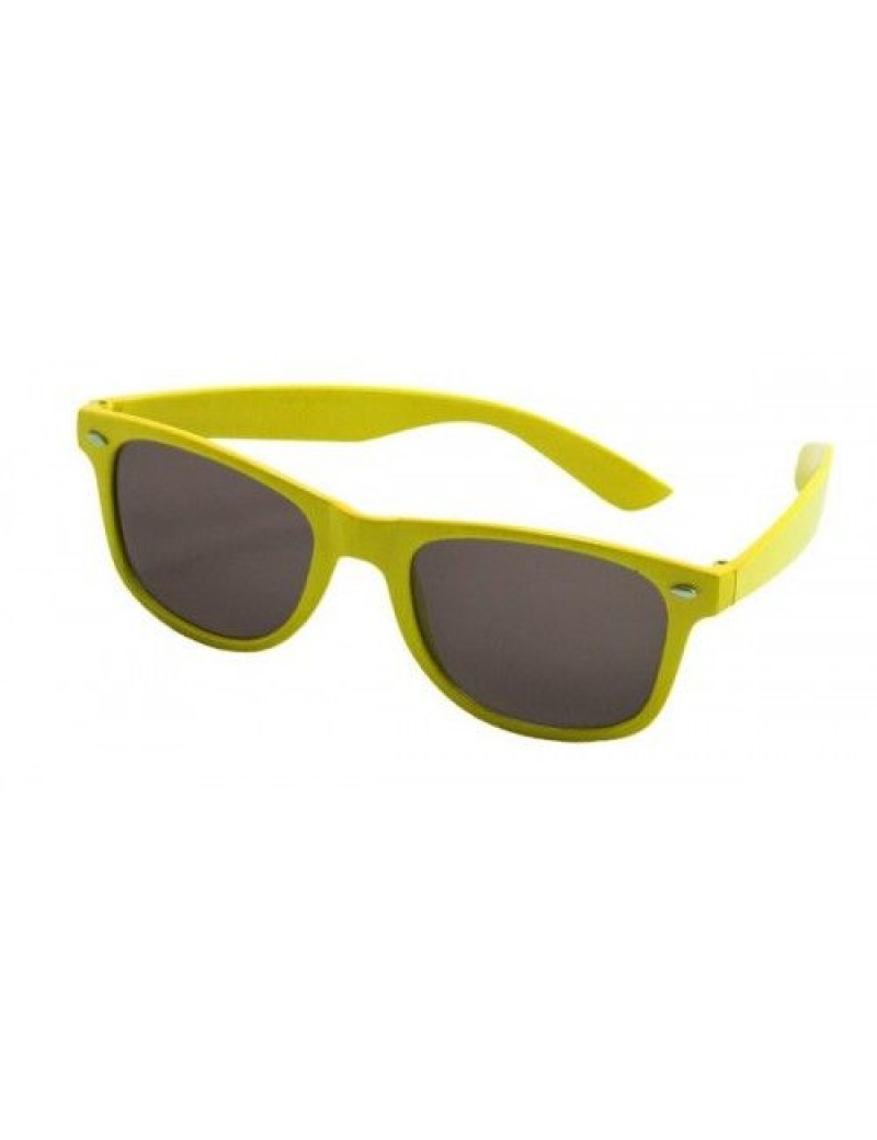 80s Neon Glasses Yellow