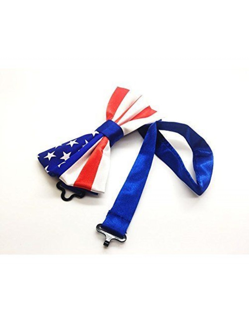 American Stars And Stripes Flag Bow Tie