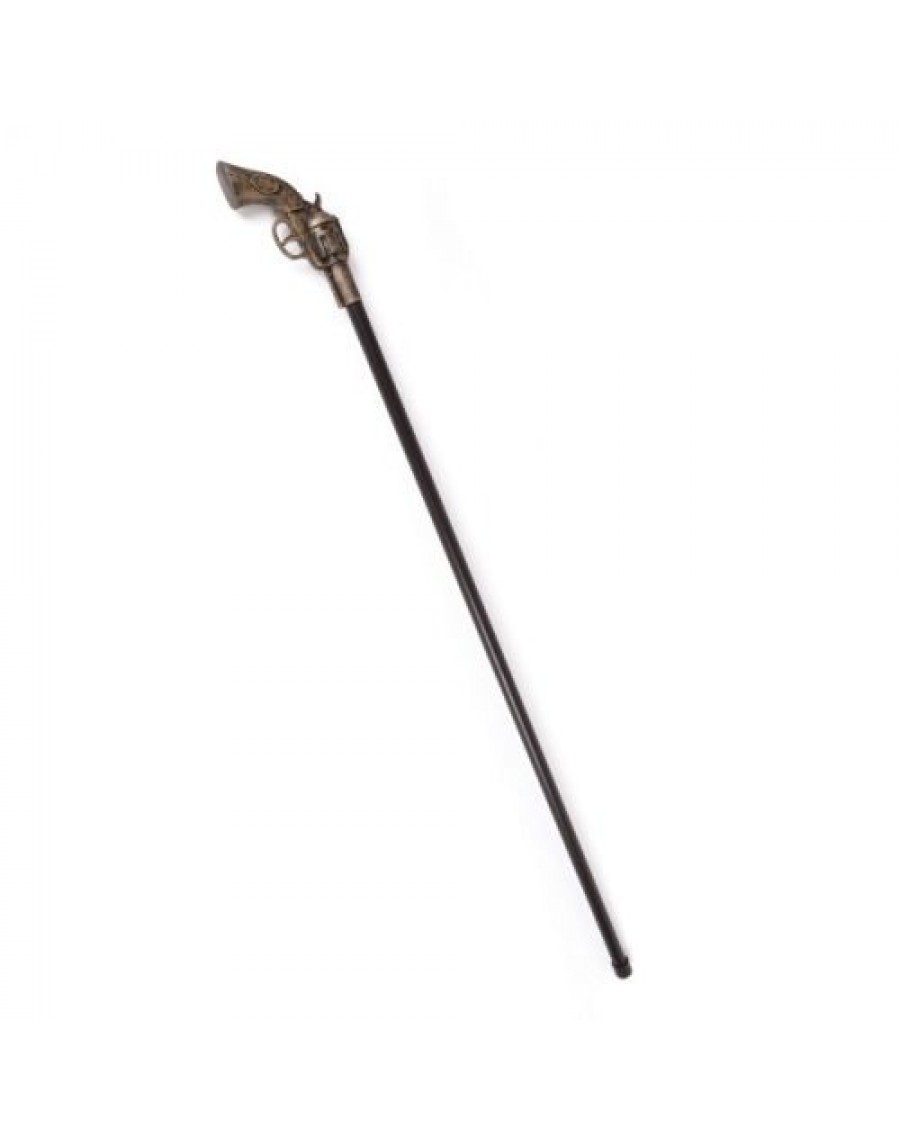 New Western Cowboy Steampunk Pistol Cane Walking Stick Costume Accessory
