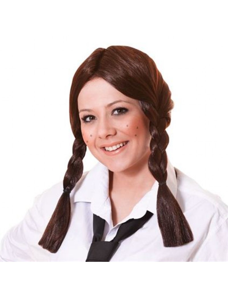 Schoolgirl Wig Brown