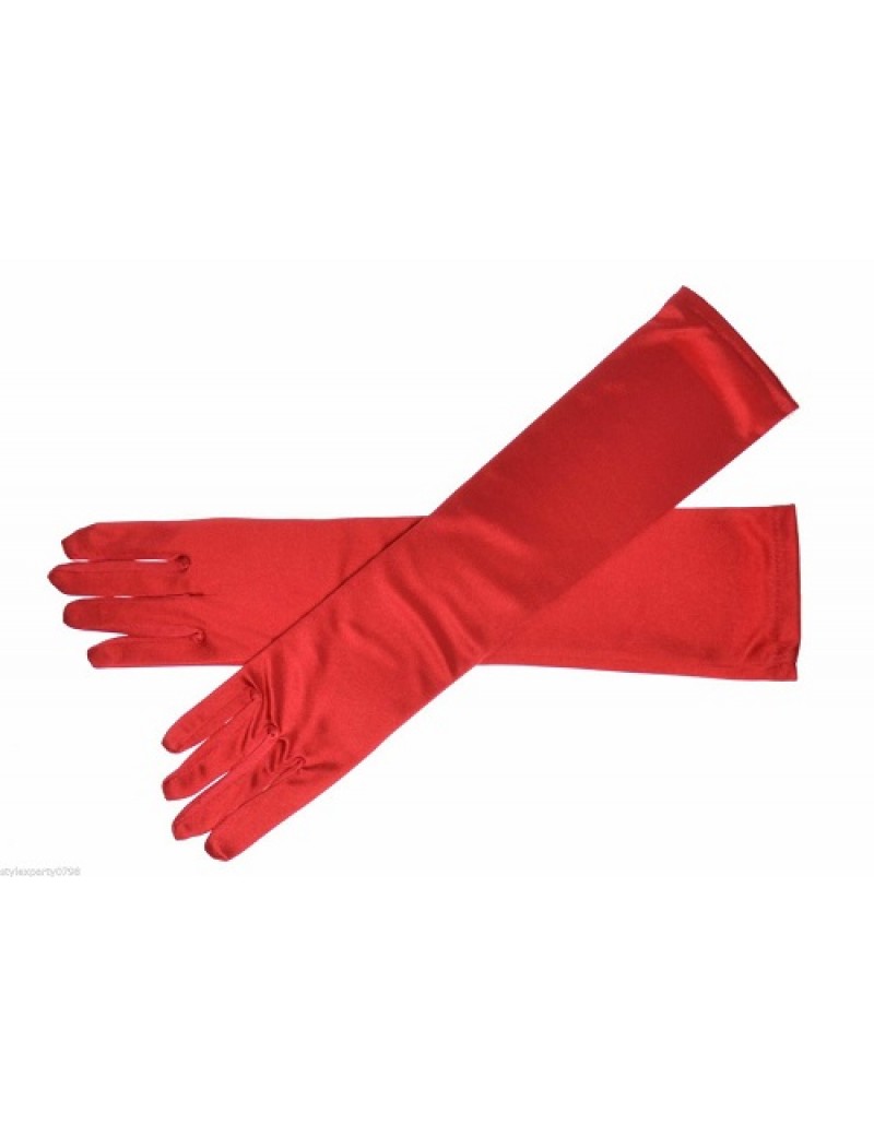 Long Red Gloves