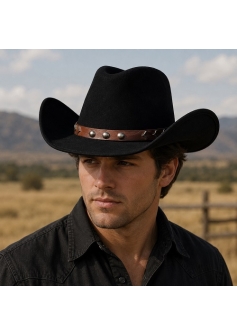 Black Cowboy Hat Ames Model