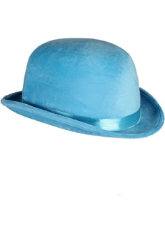 Blue Bowler Hat Thetru