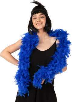 Blue Feather Boa ST4872