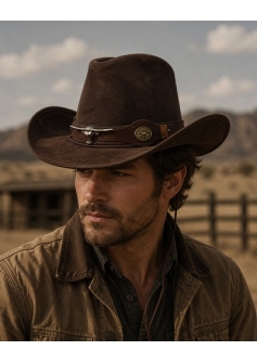 Brown Cowboy Hat Bull Stylex Model