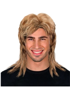 Brown Mullet Wig Widmann 02461