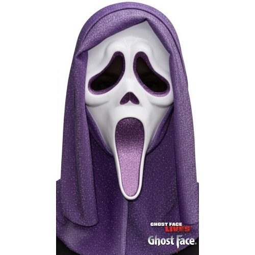 Ghostface Purple Glitter Mask