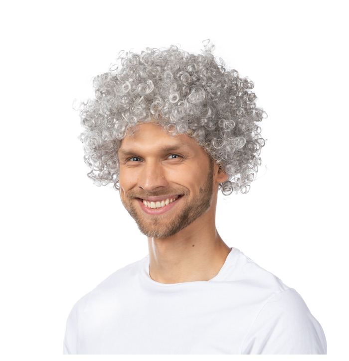 Grey Afro Wig