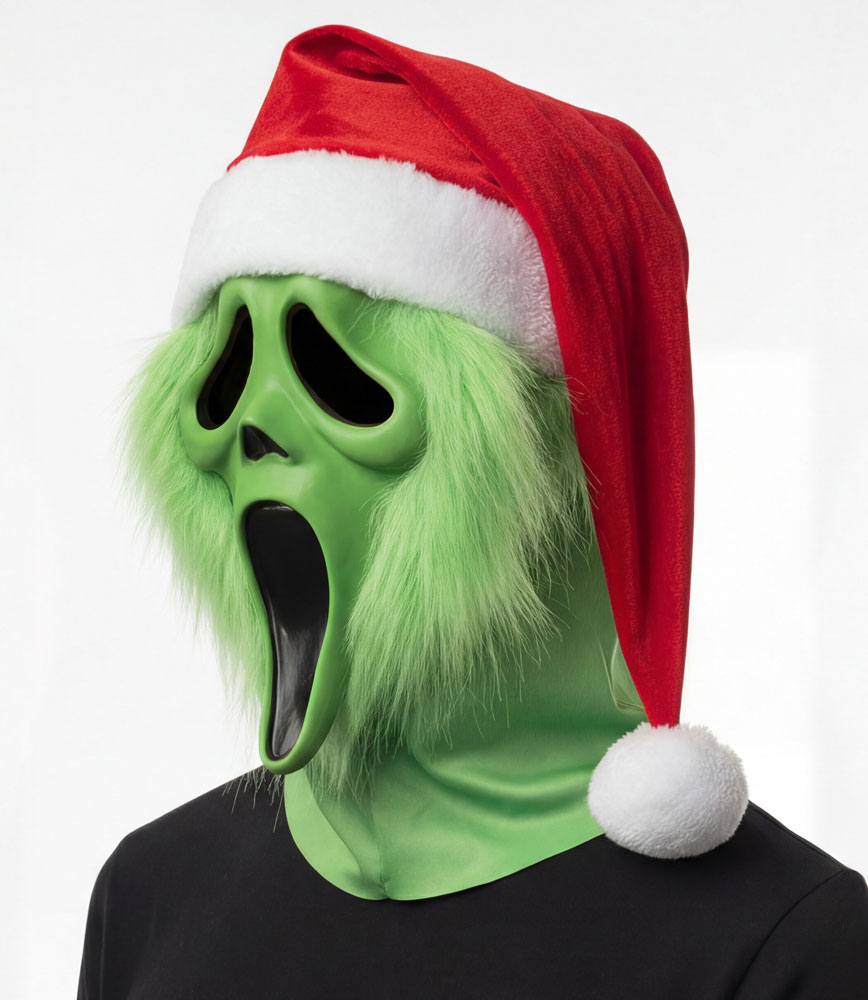 Ghostface Grumpy Santa Mask