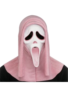 GhostFace Pink Glitter Mask