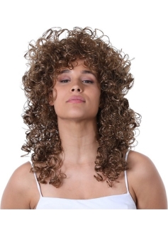 Long Brown Curly Wig ST5607 2