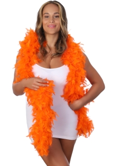 Orange Feather Boa ST0770