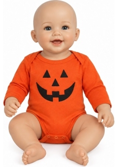 Pumpkin Romper Baby Image