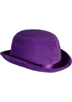 Purple Bowler Hat Thetru