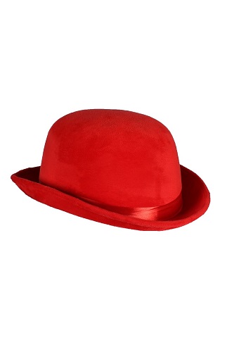 Red Bowler Hat