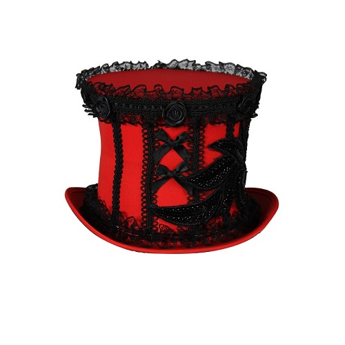 Red Burlesque Top Hat