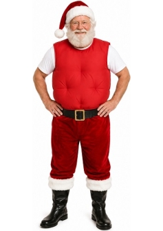 Santa Claus Padded Belly Side Model