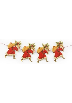 Victorian Father Christmas Garland