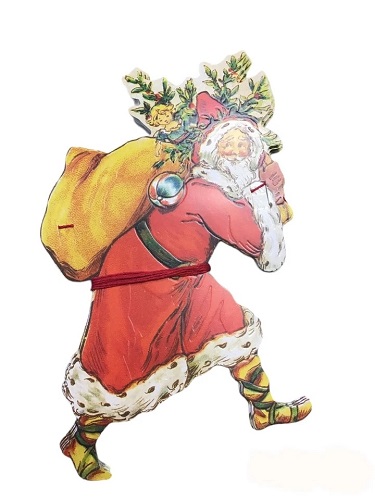 Victorian Father Christmas Garland