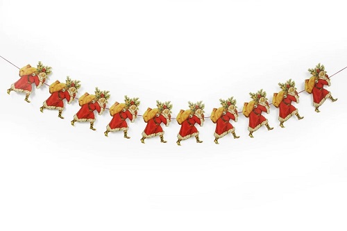 Victorian Father Christmas Garland