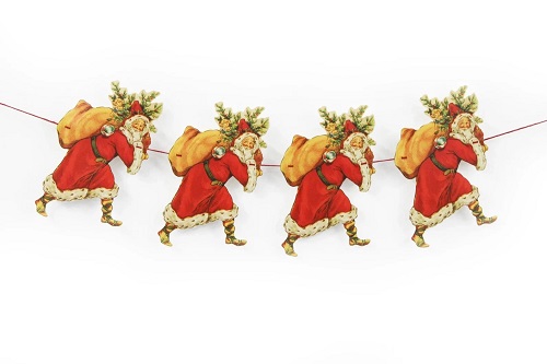 Victorian Father Christmas Garland