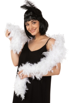 White Feather Boa ST4940