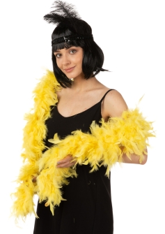 Yellow Feather Boa ST1252