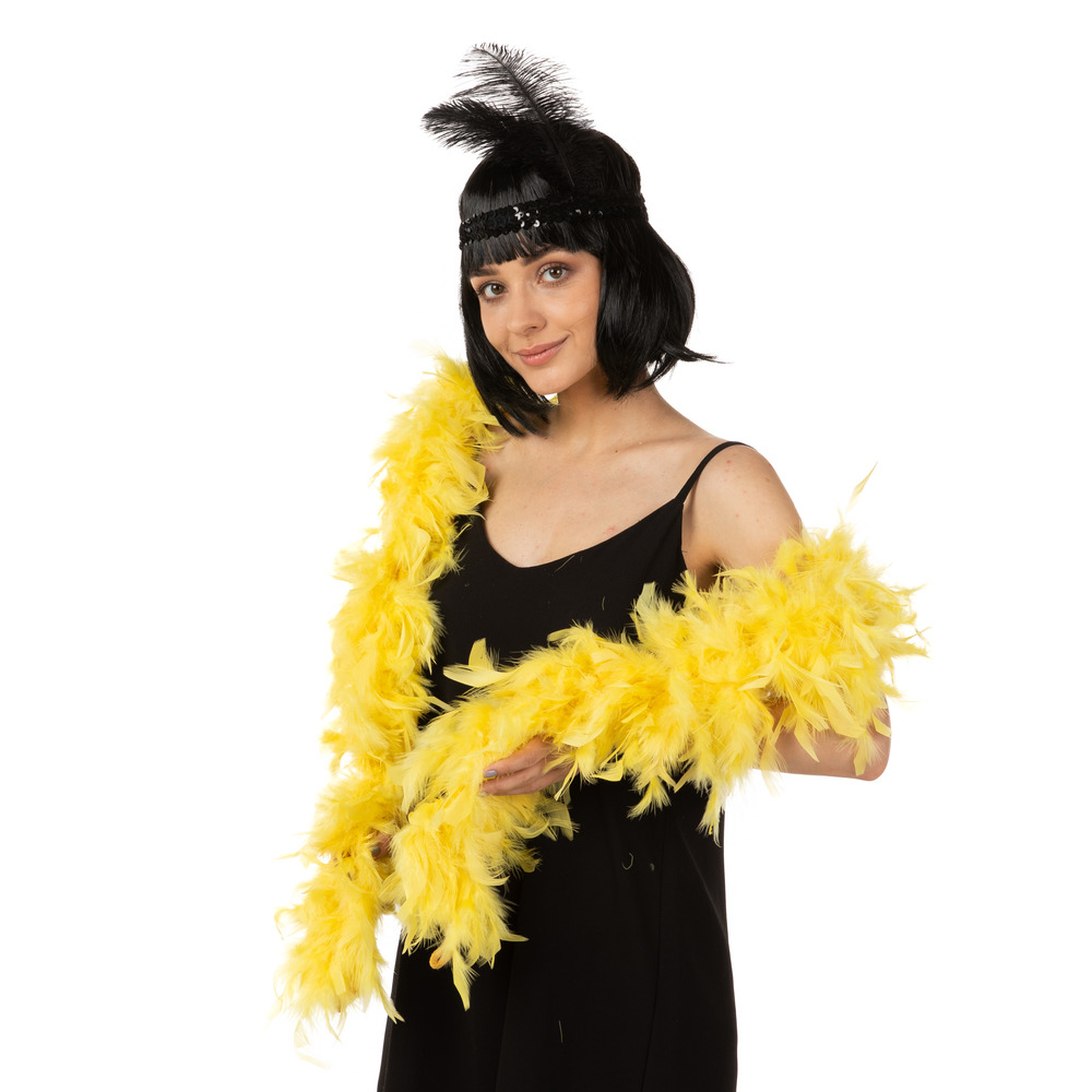 Yellow Feather Boa