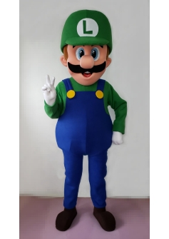 Professional Luigi Mascot Costume
