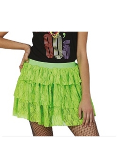 80s Skirt Neon Green 18940