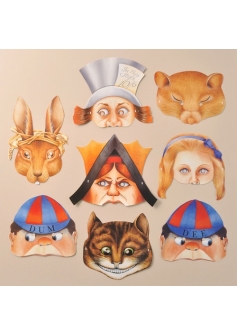 Alice In Wonderland Masks Set